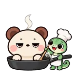 You Are Cooked · Brown Bear sticker from Express Yourself