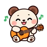 Guitar Jam · Brown Bear sticker from Express Yourself