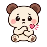 Ouch! · Brown Bear sticker from Express Yourself