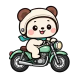 Motorbike Ride · Brown Bear sticker from On the Go