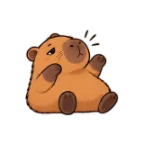 Power Saving Mode sticker from Capybara Patience