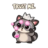 Questionable Science sticker from Raccoon Decisions