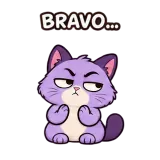 Slow Clap sticker from Drama Cat