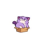 Box Too Small sticker from Drama Cat