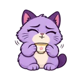 Perfectly Fine sticker from Drama Cat