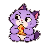 Pizza Happiness · Drama Cat sticker from Express Yourself