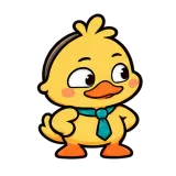Sassy Little Look · Office Duck sticker from Express Yourself