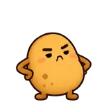 Little Hmph · Potato sticker from Express Yourself