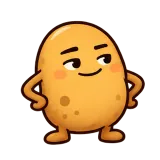 Sassy Little Look · Potato sticker from Express Yourself