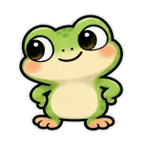 Sassy Little Look · Tiny Frog sticker from Express Yourself