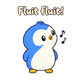 Fluit fluit! · Awkward Penguin sticker from Chat Reactions