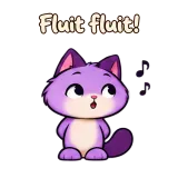 Fluit fluit! · Drama Cat sticker from Chat Reactions