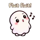 Fluit fluit! · Soft Ghost sticker from Chat Reactions