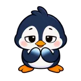 Freezing Hands · Awkward Penguin sticker from Express Yourself