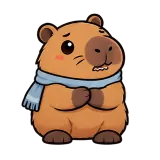 Brr, I'm Cold · Capybara sticker from Express Yourself