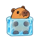 Ice Block · Capybara sticker from Express Yourself