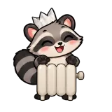 Home Heater · Chaos Raccoon sticker from Express Yourself