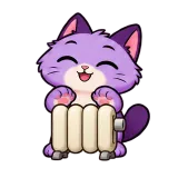 Home Heater · Drama Cat sticker from Express Yourself