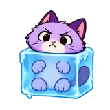 Ice Block · Drama Cat sticker from Express Yourself