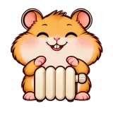 Home Heater · Snack Hamster sticker from Express Yourself