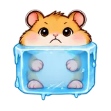 Ice Block · Snack Hamster sticker from Express Yourself
