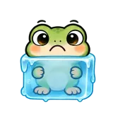 Ice Block · Tiny Frog sticker from Express Yourself