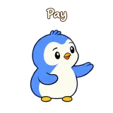 Pay · Awkward Penguin sticker from Chat Reactions