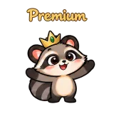 Premium · Chaos Raccoon sticker from Chat Reactions