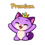 Premium · Drama Cat sticker from Chat Reactions