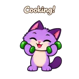 Cooking! · Drama Cat · Sport sticker from Chat Reactions