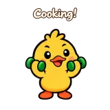 Cooking! · Office Duck · Sport sticker from Chat Reactions