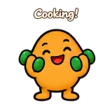 Cooking! · Potato · Sport sticker from Chat Reactions