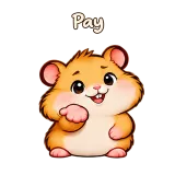 Pay · Snack Hamster sticker from Chat Reactions