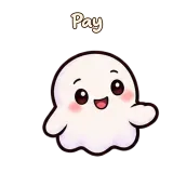 Pay · Soft Ghost sticker from Chat Reactions