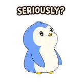 Rolling Eyes · Awkward Penguin sticker from Express Yourself