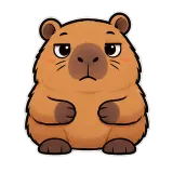 Rolling Eyes · Capybara sticker from Express Yourself