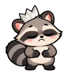 Ugh · Chaos Raccoon sticker from Express Yourself