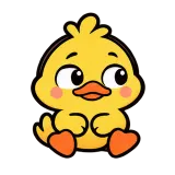 Side Eye · Office Duck sticker from Express Yourself
