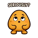 Rolling Eyes · Potato sticker from Express Yourself