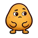 Side Eye · Potato sticker from Express Yourself
