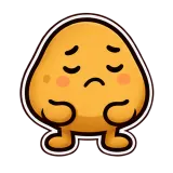 Ugh · Potato sticker from Express Yourself