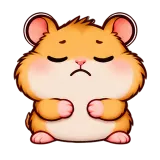 Ugh · Snack Hamster sticker from Express Yourself