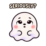 Rolling Eyes · Soft Ghost sticker from Express Yourself