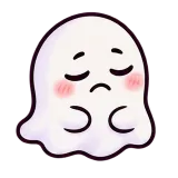 Ugh · Soft Ghost sticker from Express Yourself