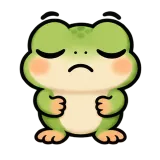Ugh · Tiny Frog sticker from Express Yourself