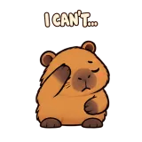 Facepalm · Capybara sticker from Express Yourself