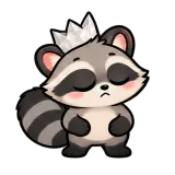 Facepalm · Chaos Raccoon sticker from Express Yourself