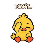 Facepalm · Office Duck sticker from Express Yourself