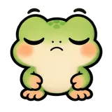 Facepalm · Tiny Frog sticker from Express Yourself