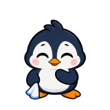 Goodbye · Awkward Penguin sticker from Express Yourself